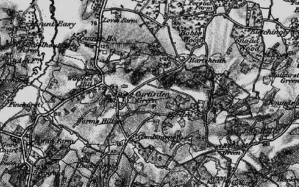 Old map of Round Green in 1895