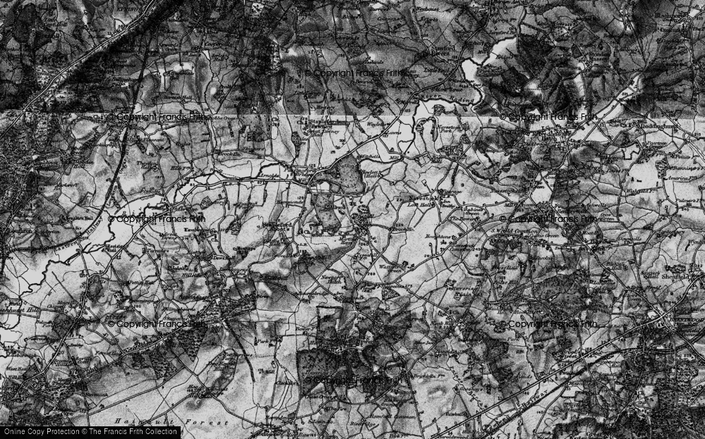 Old Map of Curtismill Green, 1896 in 1896