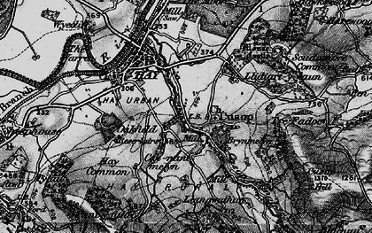 Old map of Cusop in 1896