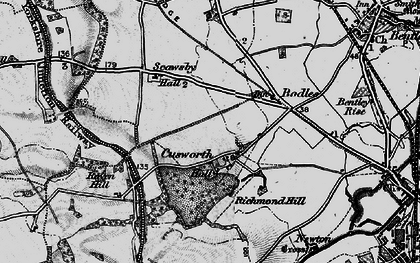 Old map of Cusworth in 1895