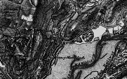 Old map of Afon Dwynant in 1899