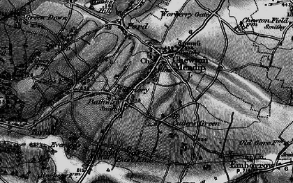 Old map of Cutler's Green in 1898