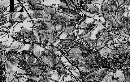 Old map of Cutmere in 1896