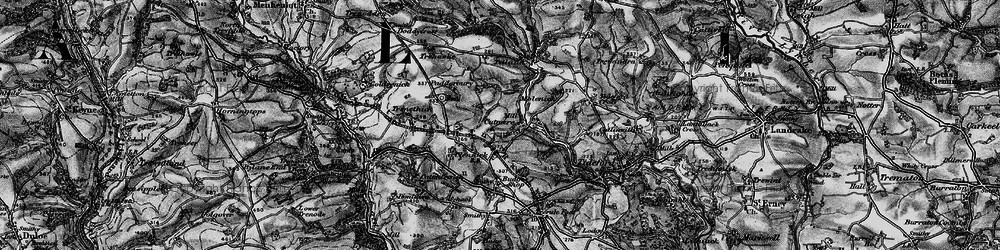 Old map of Cutmere in 1896