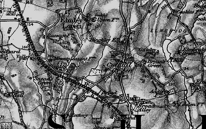 Old map of Cutnall Green in 1898