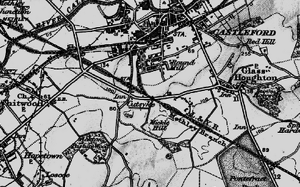 Old map of Cutsyke in 1896