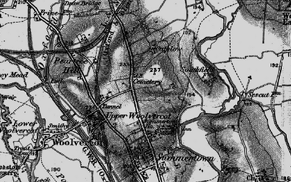 Old map of Cutteslowe in 1895