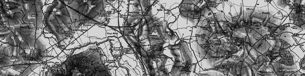Old map of Cutteslowe in 1895