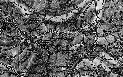 Old map of Cuttiford's Door in 1898