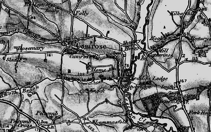 Old map of Cuttybridge in 1898