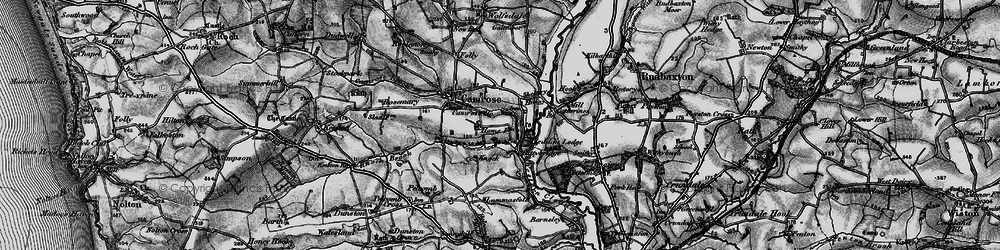 Old map of Cuttybridge in 1898