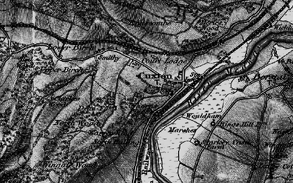 Old map of Wouldham Marshes in 1895