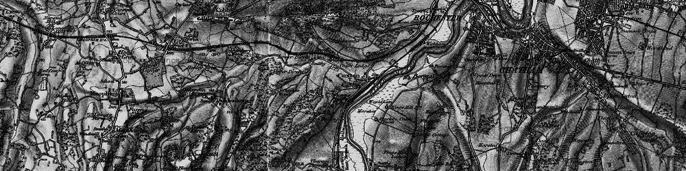 Old map of Wouldham Marshes in 1895