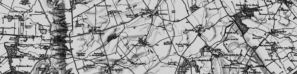Old map of Cuxwold in 1899