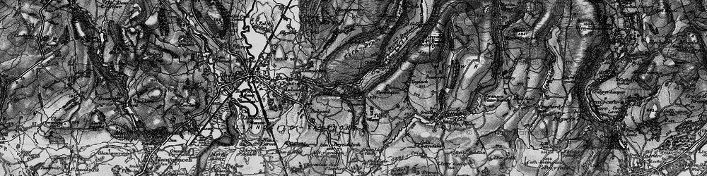 Old map of Bryn-bach-Common in 1897