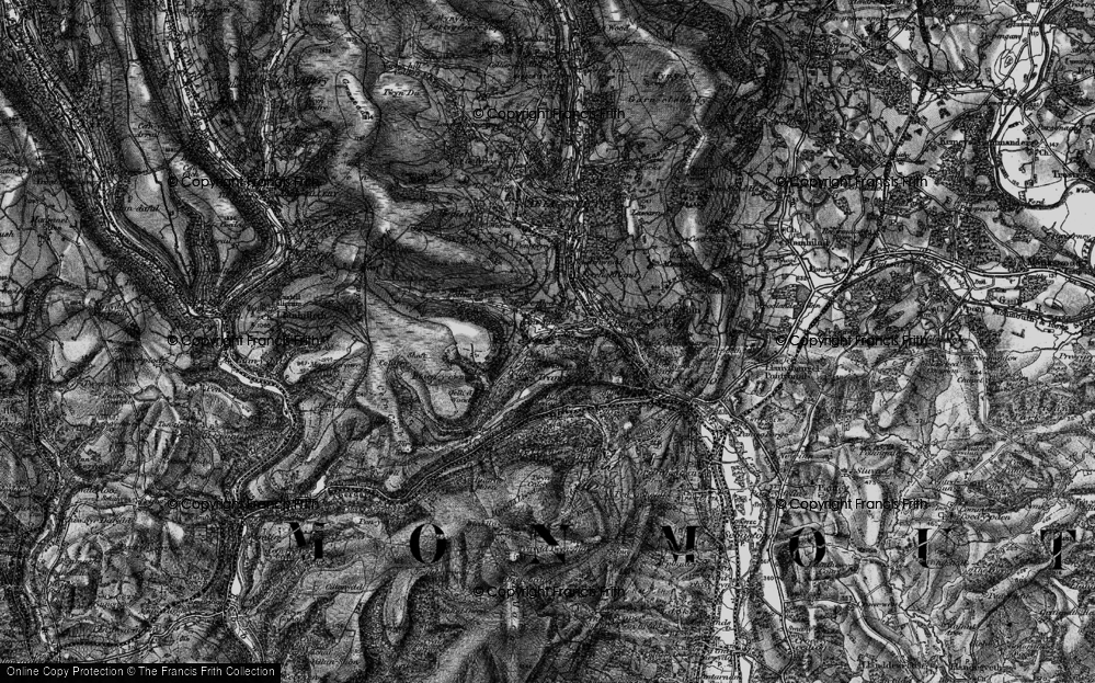 Old Map of Cwm Ffrwd-oer, 1897 in 1897