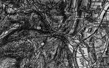 Old map of Cwm-Fields in 1897