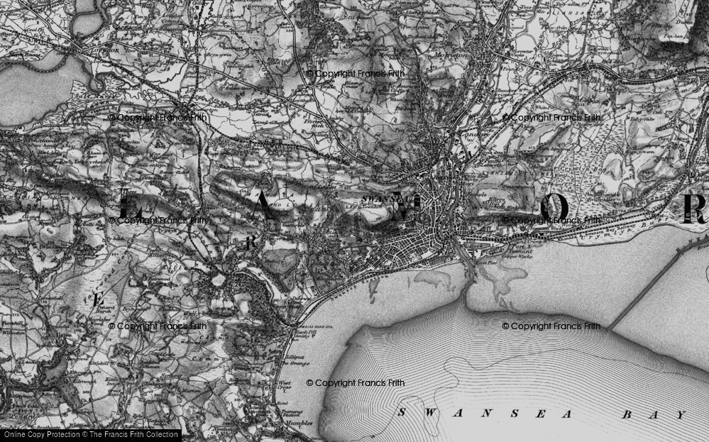 Old Map of Cwm Gwyn, 1897 in 1897