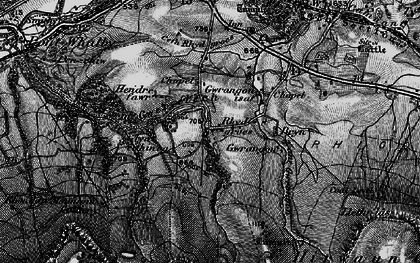 Old map of Y Foel Chwern in 1898