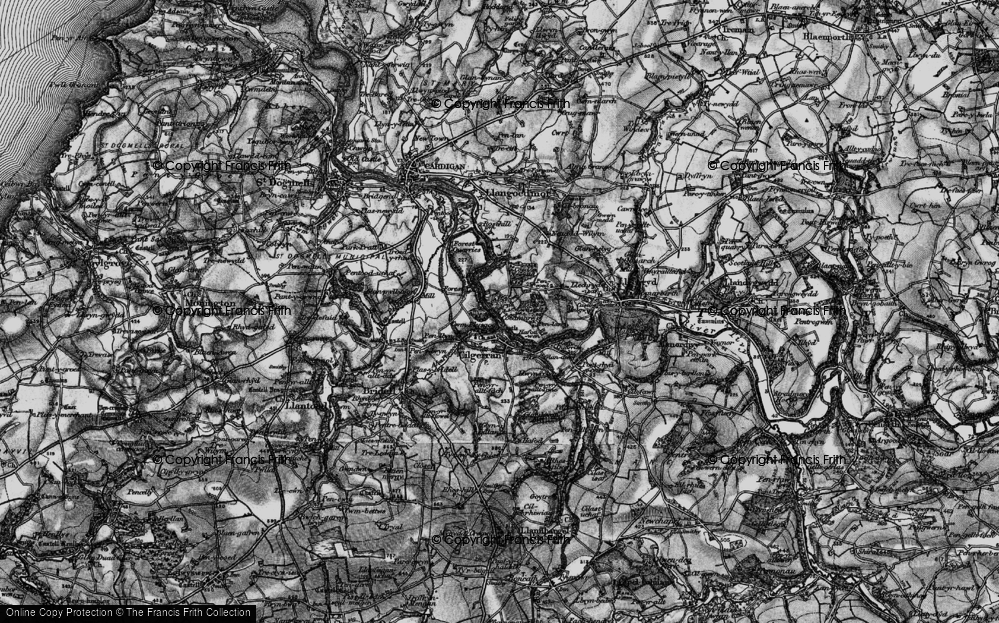 Old Map of Cwm Plysgog, 1898 in 1898