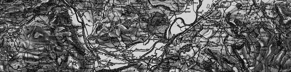 Old map of Cwmbach in 1896