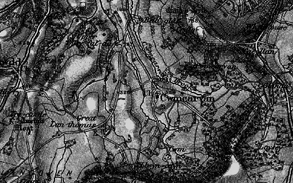 Old map of Cwmcarvan in 1896