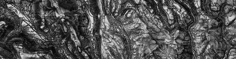 Old map of Cwmfelin in 1897