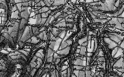 Old map of Cwmhiraeth in 1898