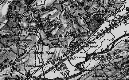 Old map of Brynwgan in 1898
