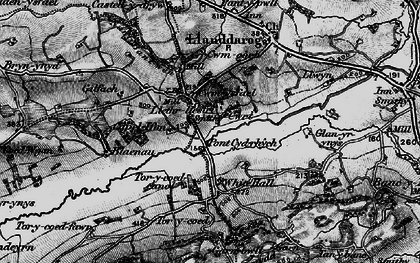 Old map of Cwmisfael in 1898