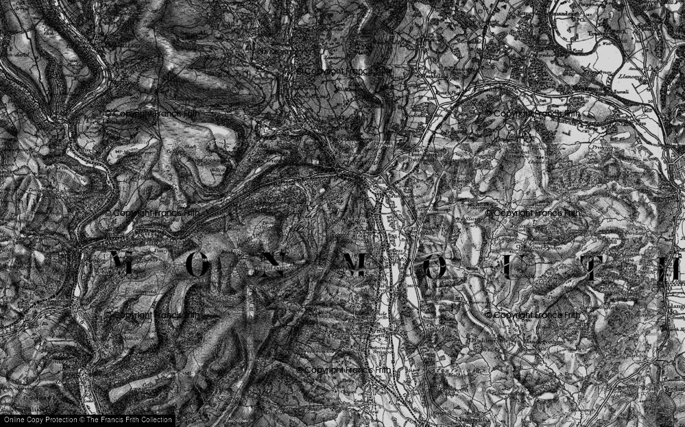 Old Map of Cwmynyscoy, 1897 in 1897