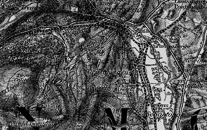 Old map of Cwmynyscoy in 1897