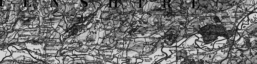 Old map of Abersannan in 1898