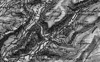 Old map of Aber Branddu in 1898
