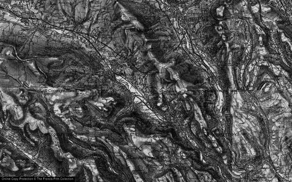 Old Map of Cynon Vale, 1898 in 1898