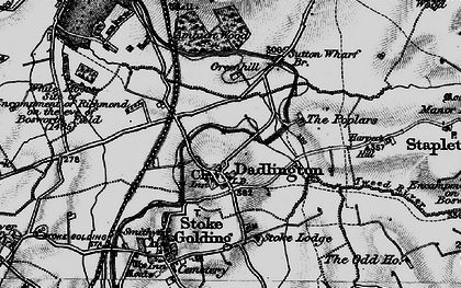 Old map of Dadlington in 1899