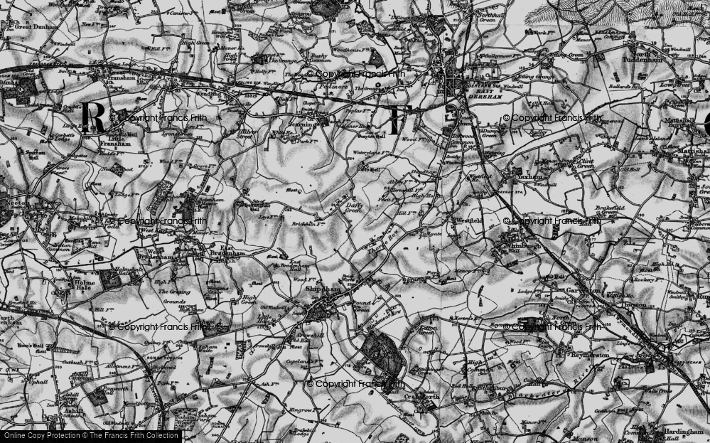 Old Map of Daffy Green, 1898 in 1898