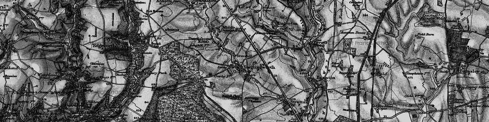 Old map of Daglingworth in 1896