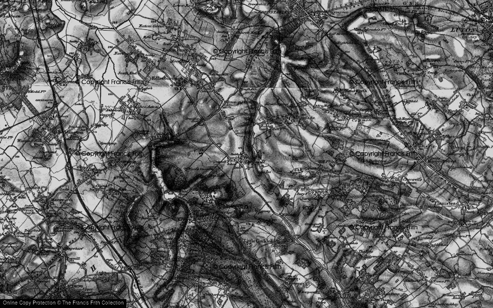 Old Map of Historic Map covering Collyers in 1896