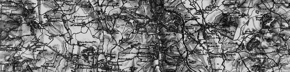 Old map of Dagtail End in 1898