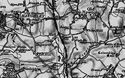 Old map of Dagworth in 1898