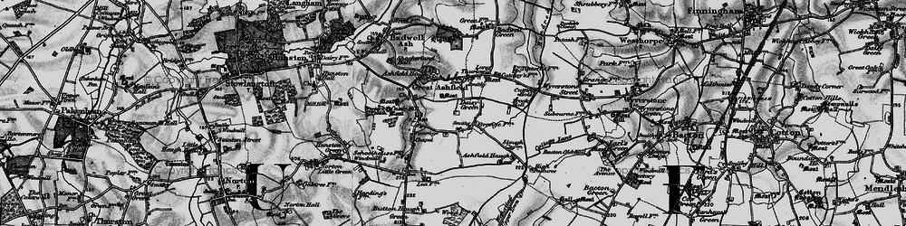 Old map of Daisy Green in 1898