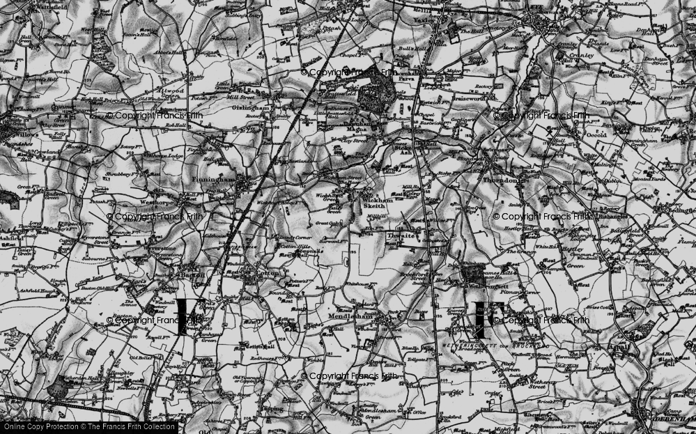 Old Map of Daisy Green, 1898 in 1898