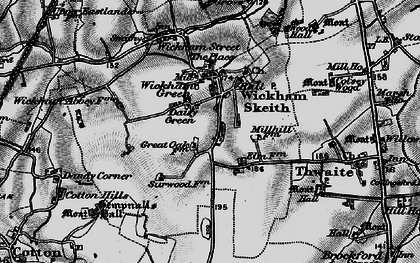 Old map of Daisy Green in 1898