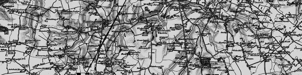 Old map of Daisy Green in 1898