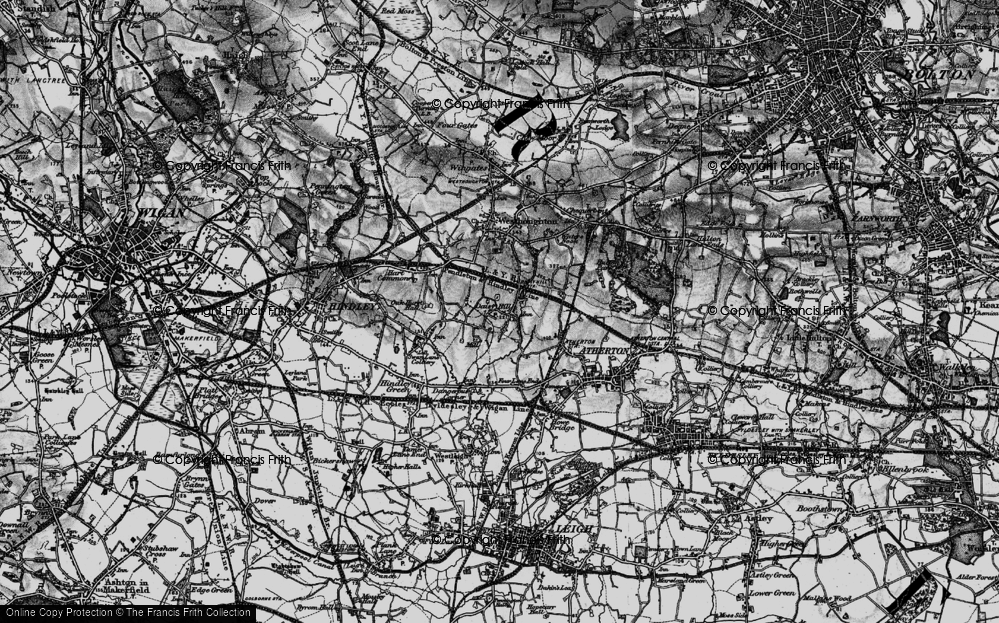 Old Map of Daisy Hill, 1896 in 1896