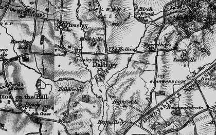 Old map of Dalbury in 1897