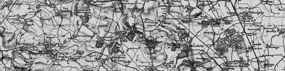 Old map of Dalby in 1899