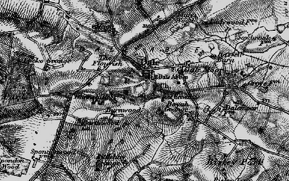 Old map of Dale Abbey in 1895
