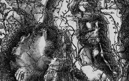 Old map of Bracken Riggs in 1897